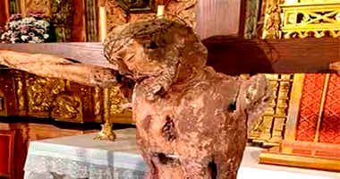 El enigma del inquietante Cristo emparedado de Puerto Serrano, en Cádiz