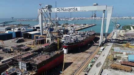 Instalaciones del astillero de Navantia