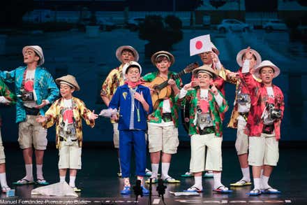 Chirigota infantil en el Gran Teatro Falla en 2024