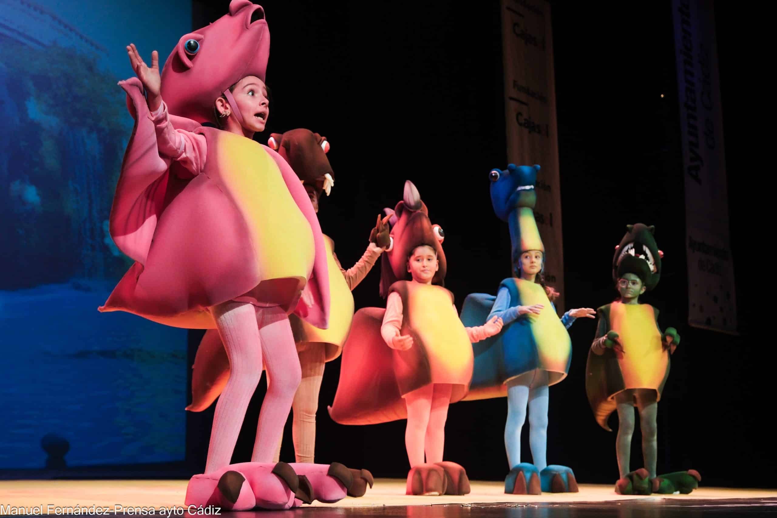 Cuarteto infantil en el Gran Teatro Falla