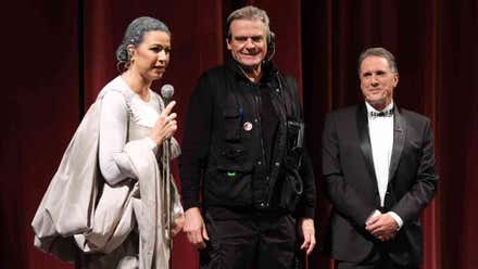 Un momento del homenaje a Miguel Ángel Fuertes y Eduardo Bablé.