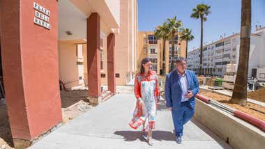 Avanza la remodelación de la Plaza de La Bahía en San Fernando