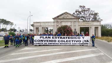 Huelga de Navantia San Fernando.