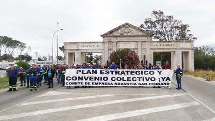 Huelga de Navantia San Fernando.