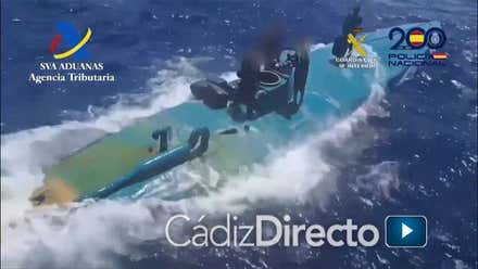 Interceptado un 'narcosubmarino' que se dirigía a Cádiz con 900 kilos de cocaína