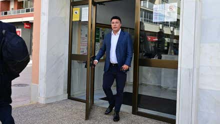 Quique Pina a la salida de los Juzgados de San José