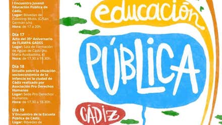 Cádiz celebrará la Primera Semana de la Educación Pública