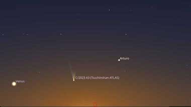 Las nubes pueden arruinar la observación del 'cometa del siglo' en Cádiz en sus mejores días