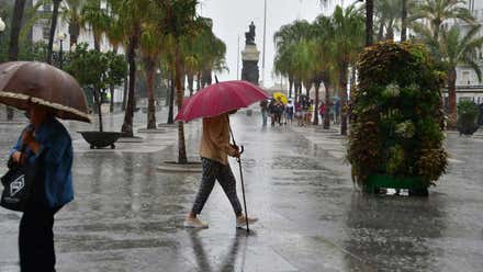 La semana comienza en Cádiz con alertas por lluvias