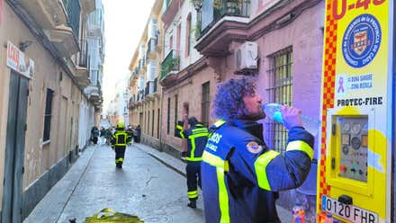 Incendio en una vivienda de la calle Soledad de Cádiz