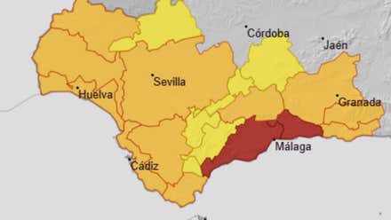 La Aemet eleva a naranja la alerta por lluvias en casi todo Cádiz con la llegada de la nueva DANA