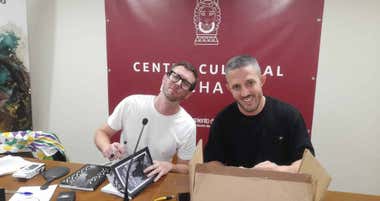 Vomitronic y Tentaky en la presentación del libro en Fundación Edmundo de Ory