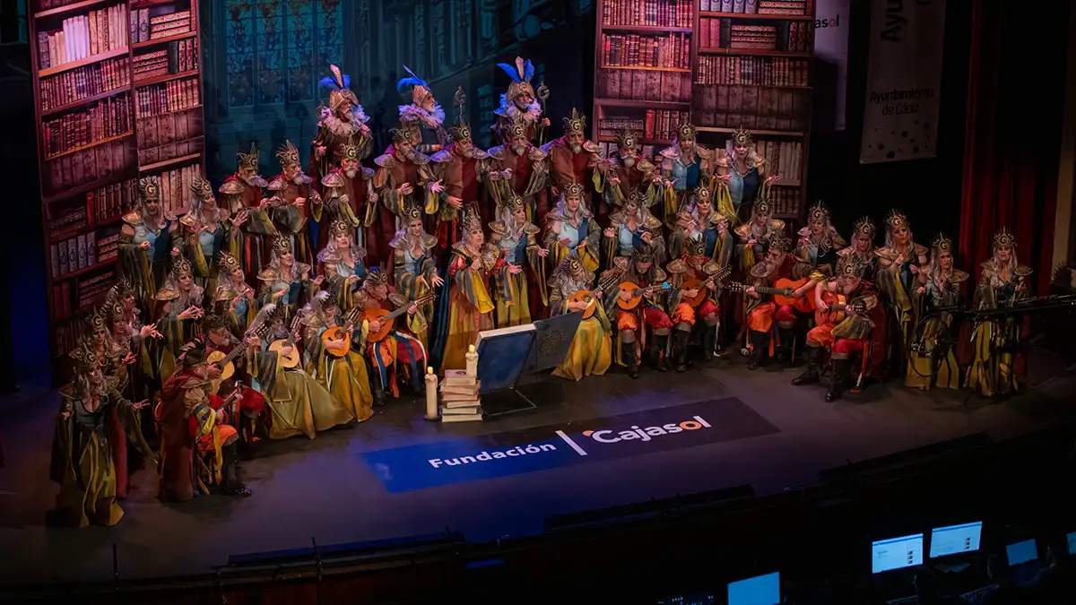 Coro 'El grimorio' en el Gran Teatro Falla