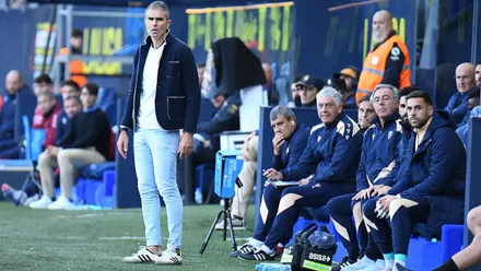 El entrenador del Cádiz CF, Gaizka Garitano, en un encuentro del equipo cadista