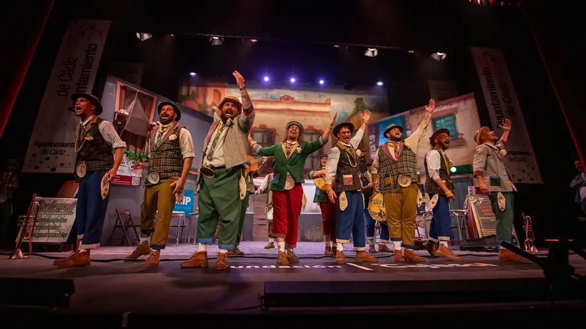 La chirigota 'Los cenadores rumanos'.