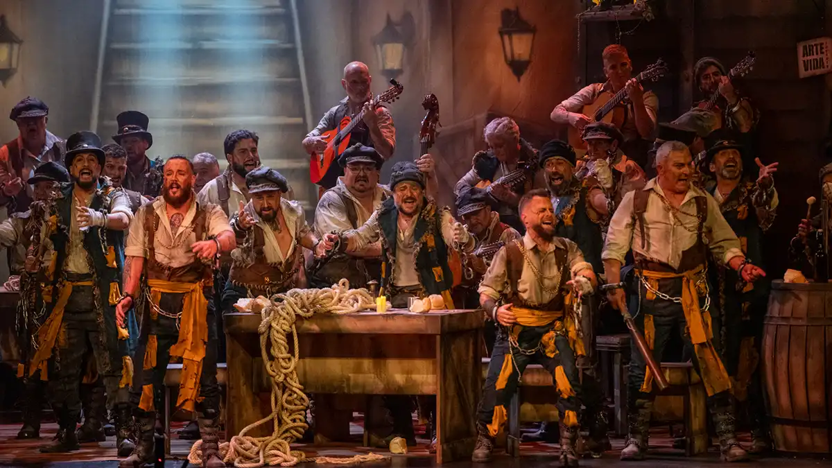 El coro 'El lado oscuro' en el Gran Teatro Falla