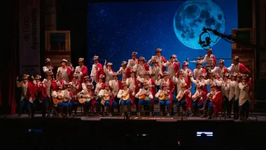 El coro 'Los malhablao' en el Gran Teatro Falla