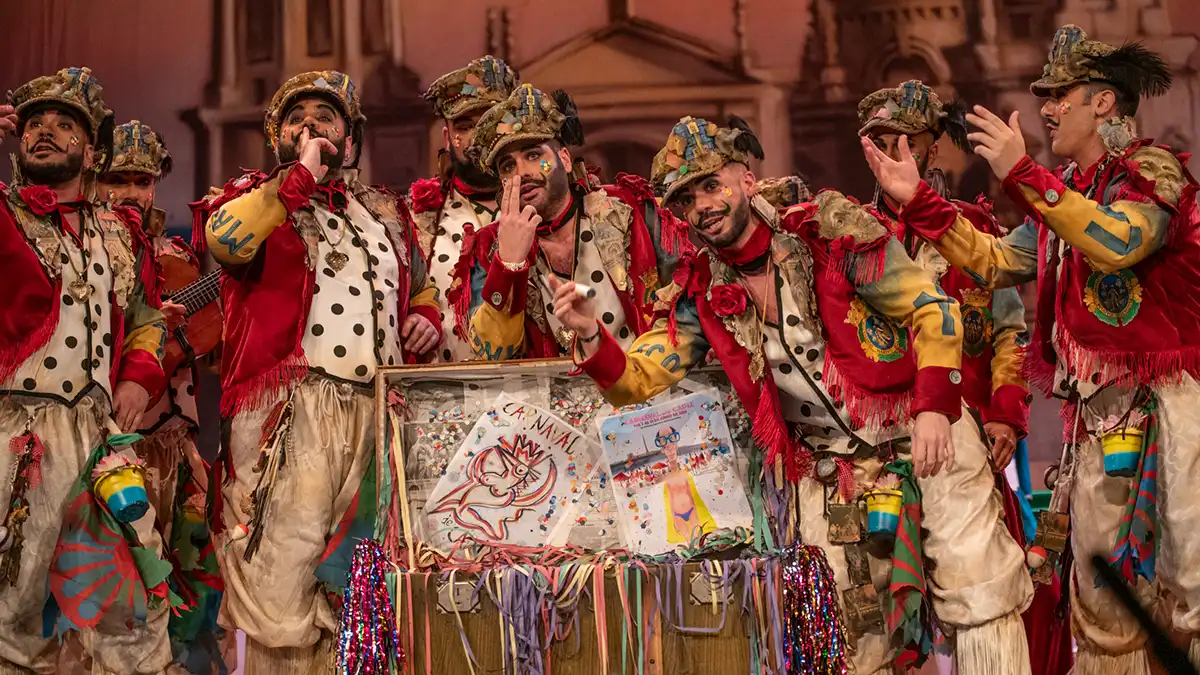 Histórica actuación de 'Las ratas' en el Falla tras un grandioso pase en la cuarta sesión de cuartos del COAC 2025