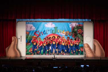 La chirigota 'Los sherijuegos' en el Gran Teatro Falla