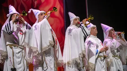 El cuarteto 'Ku Klux Klan Klan' en el Gran Teatro Falla