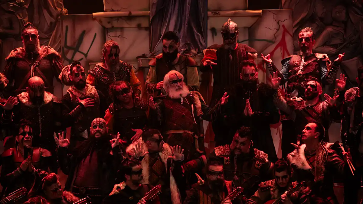 El coro '¡Qué barbaridad!' en el Gran Teatro Falla