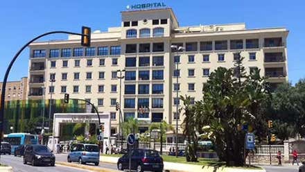 Fachada del hospital de Málaga