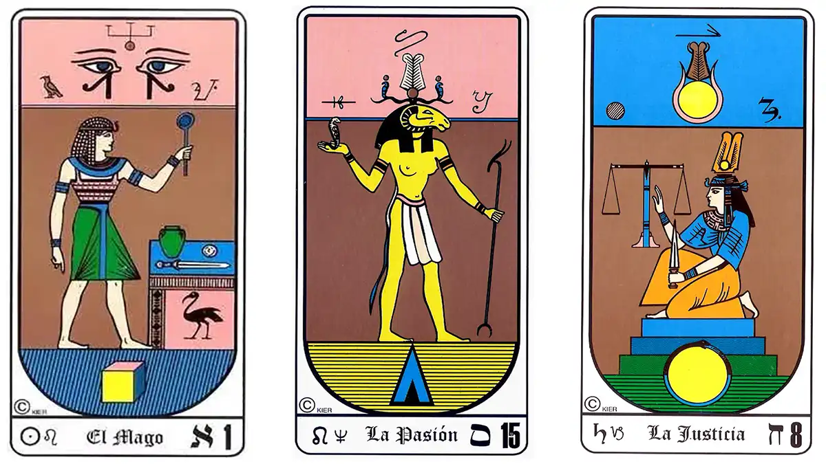 Cartas del Tarot Egipcio Kier