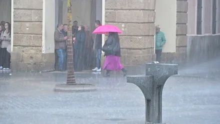 El espectacular chaparrón de récord que ha dejado la borrasca Nuria en Cádiz