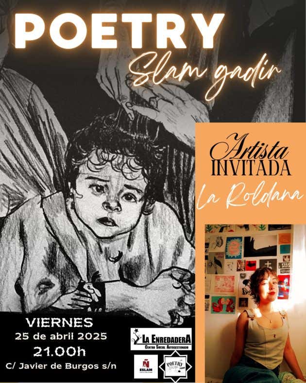 Cartel de la tercera jornada de Poetry Slam Gadir