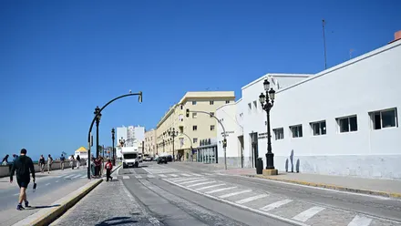 Cielo azul y despejado en el Campo del Sur de Cádiz