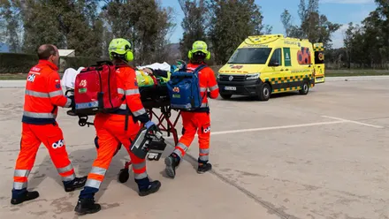 Actuación del 061 en una imagen de archivo