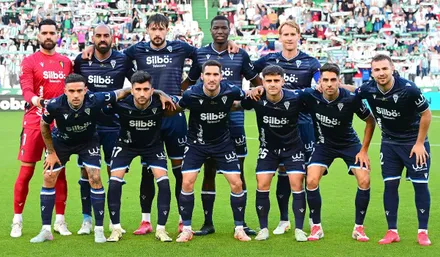Once inicial del Cádiz CF ante el Córdoba CF