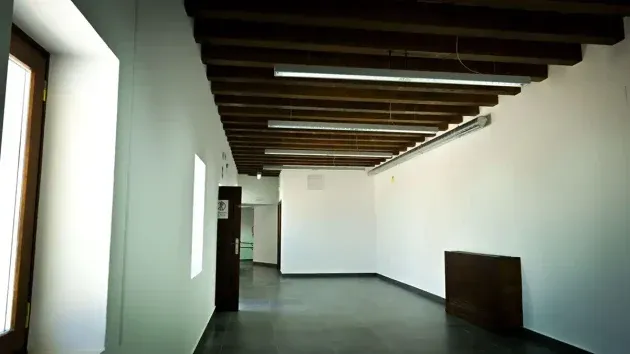 Imagen del interior del Baluarte del Orejón tras su rehablitación.