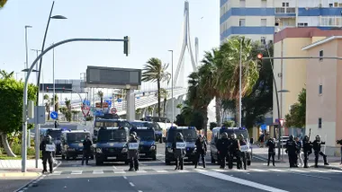 Imagen de la huelga del metal en Cádiz en 2021. Foto: Ereagafotos