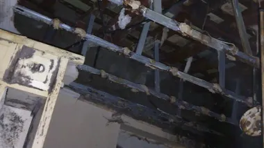 Estado de uno de los techos de la casa.