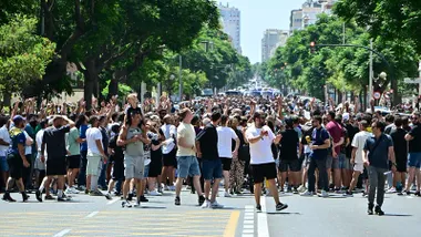 Imagen de una de las movilizaciones del metal de esta semana de huelga indefinida