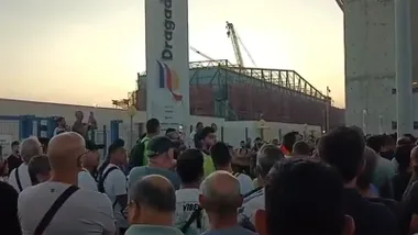 Momento de la Asamblea celebrada en Dragados