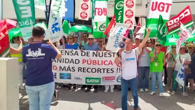 Movilización anterior en defensa de la sanidad pública.