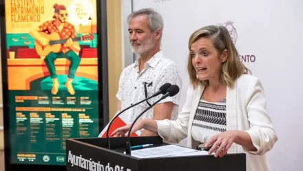La concejala de Cultura del Ayuntamiento., Mayte González presenta la programación de Teatros Cádiz para este verano