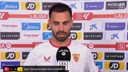 Suso en una entrevista en Dazn.