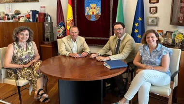 Carmen Romero, José María Román, José Andrés Santos y Manuel Pérez, de izquierda a derecha, en la imagen.