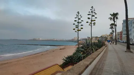 Cielo nublado en Cadiz