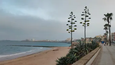 Cielos nublados en Cádiz.