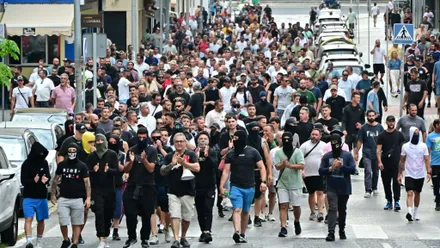 Imagen de una de las movilizaciones durante la huelga del metal