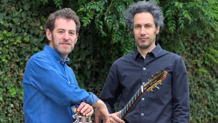 Los guitarristas Ramón Maschio y Mariano Gil
