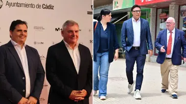 Vizcaíno y Contreras (a la izquierda) y Quique Pina y Locos por el Balón (derecha).