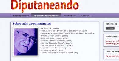 Perfilo de Juanes en su blog Diputaneando