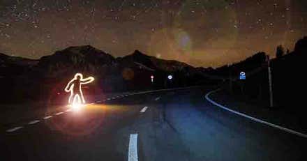 Misteriosa aparición fantasmal en la carretera de la Sierra de Cádiz