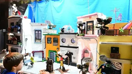 Uno de los puestos premiados en los Tosantos de 2024.