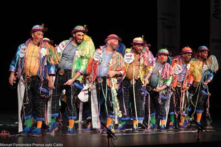 La chirigota 'Los exageraos' en el Gran Teatro Falla